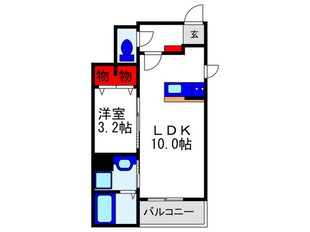 フルール　デ　シャーンの物件間取画像